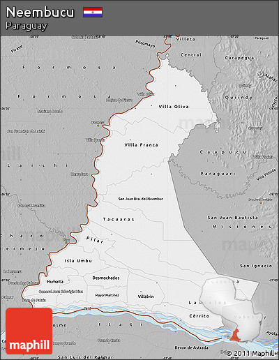 Gray Map of Neembucu