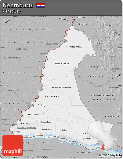 Gray Map of Neembucu