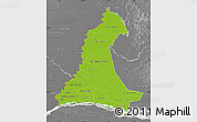 Physical Map of Neembucu, desaturated