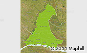 Physical Map of Neembucu, satellite outside