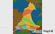 Political Map of Neembucu, darken