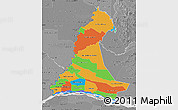 Political Map of Neembucu, desaturated