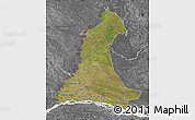 Satellite Map of Neembucu, desaturated