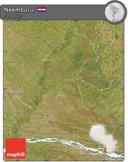 Satellite Map of Neembucu