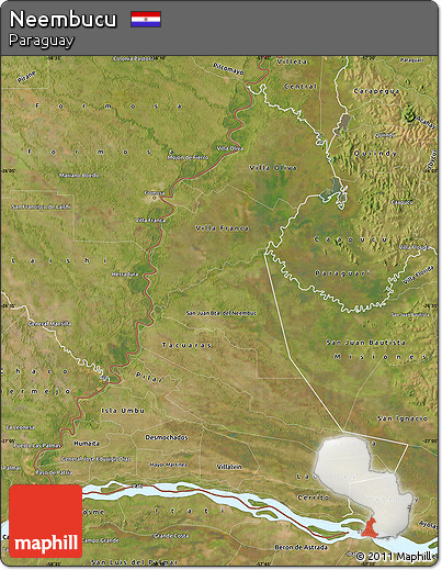 Satellite Map of Neembucu
