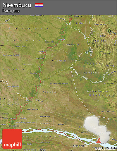 Satellite Map of Neembucu