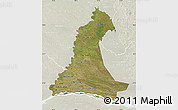 Satellite Map of Neembucu, lighten