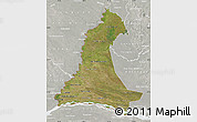 Satellite Map of Neembucu, lighten, semi-desaturated