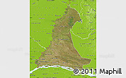 Satellite Map of Neembucu, physical outside