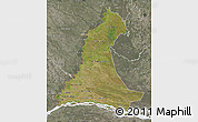 Satellite Map of Neembucu, semi-desaturated