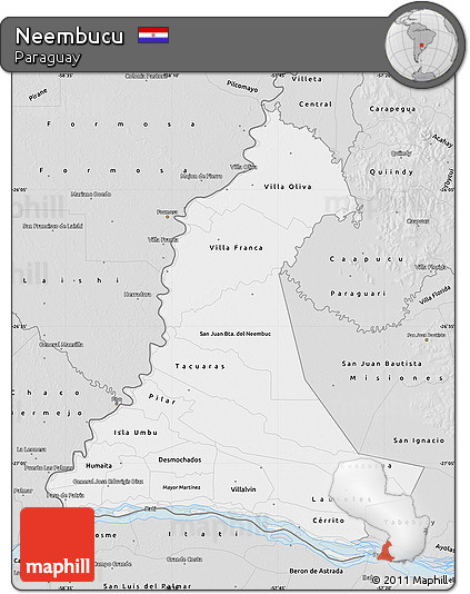 Silver Style Map of Neembucu