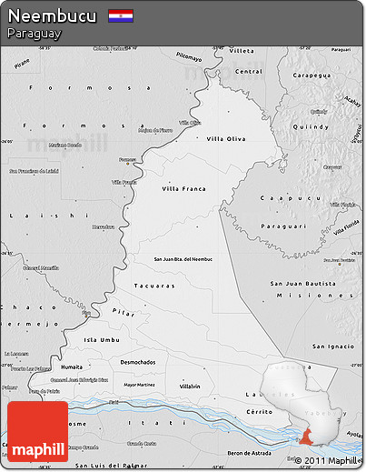 Silver Style Map of Neembucu