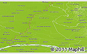 Physical Panoramic Map of Neembucu