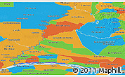 Political Panoramic Map of Neembucu