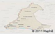 Shaded Relief Panoramic Map of Neembucu, lighten