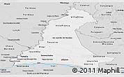 Silver Style Panoramic Map of Neembucu