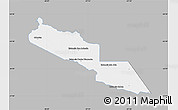 Gray Map of Tacuaras, single color outside