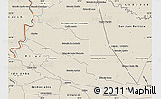 Shaded Relief Map of Tacuaras