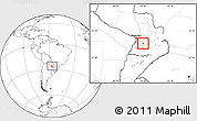 Blank Location Map of La Colmena, highlighted parent region