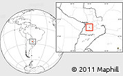 Blank Location Map of La Colmena