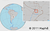 Gray Location Map of La Colmena