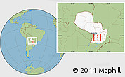 Savanna Style Location Map of La Colmena, highlighted country, within the entire country