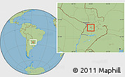 Savanna Style Location Map of La Colmena