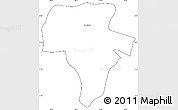 Blank Simple Map of La Colmena, cropped outside