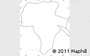 Blank Simple Map of La Colmena, no labels