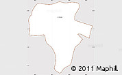 Classic Style Simple Map of La Colmena, cropped outside