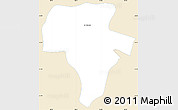 Classic Style Simple Map of La Colmena, single color outside