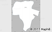 Gray Simple Map of La Colmena, single color outside