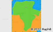 Political Simple Map of La Colmena
