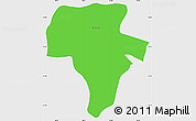 Political Simple Map of La Colmena, single color outside