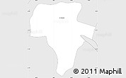 Silver Style Simple Map of La Colmena