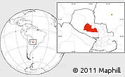 Blank Location Map of Pozo Colorado