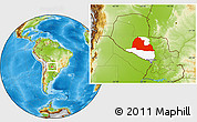 Physical Location Map of Pozo Colorado, highlighted parent region
