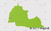 Physical Map of Pozo Colorado, cropped outside