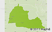 Physical Map of Pozo Colorado, lighten