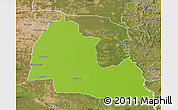 Physical Map of Pozo Colorado, satellite outside