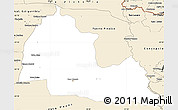 Classic Style Simple Map of Pozo Colorado
