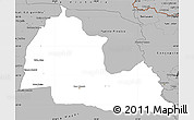 Gray Simple Map of Pozo Colorado