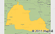 Savanna Style Simple Map of Pozo Colorado