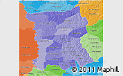 Political Shades 3D Map of San Pedro