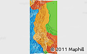Political Shades 3D Map of Amazonas