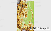 Physical 3D Map of Condorcanqui