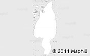 Silver Style Simple Map of Condorcanqui