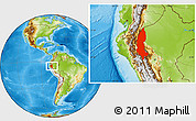 Physical Location Map of Amazonas