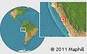 Satellite Location Map of Aija