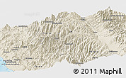 Shaded Relief Panoramic Map of Aija